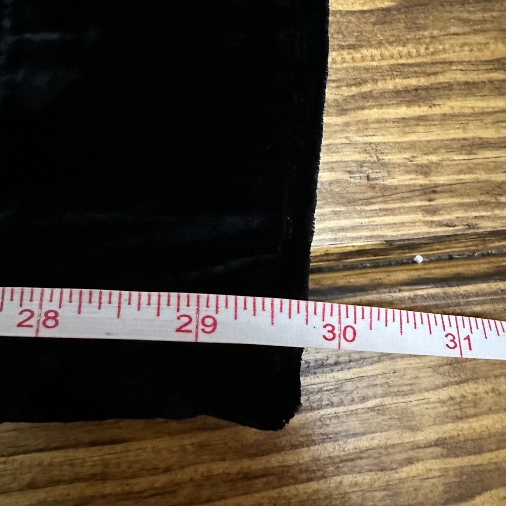 Faherty Stretch Silk Velvet Genevieve Pant - Black Size XL - Picture 8 of 12